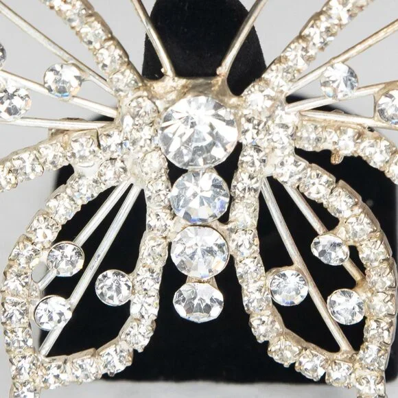Rhinestone Butterfly Decorative Pin‎ Brooch - Picture 3 of 8
